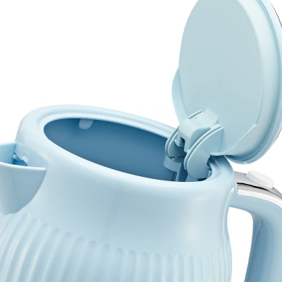 Чайник электрический Kitfort КТ-6790 1.7л. 2200Вт голубой/серебристый корпус: пластик