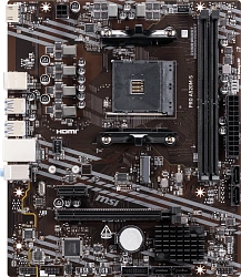 Материнская плата MSI PRO A520M-S Soc-AM4 AMD A520 2xDDR4 mATX AC`97 8ch(7.1) GbLAN RAID+HDMI