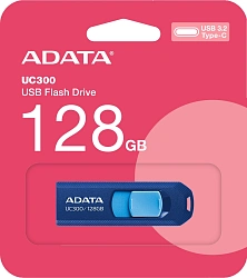 Флеш Диск A-Data 128GB Type-C UC300 ACHO-UC300-128G-RNB/BU USB3.2 синий/голубой