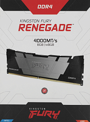 Память DDR4 8GB 4000MHz Kingston KF440C19RB2/8 Fury Renegade Black RTL Gaming PC4-32000 CL19 DIMM 288-pin 1.35В с радиатором Ret