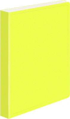 Папка метал.пруж.скоросш. Бюрократ Double Neon DNE07PYEL A4 пластик 0.7мм кор.27мм карм.прод.внут. желтый