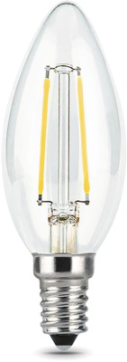 Лампа филам. Gauss 7Вт цок.:E14 свеча 220B 2700K св.свеч.бел.теп. C37 (упак.:10шт) (103801107)