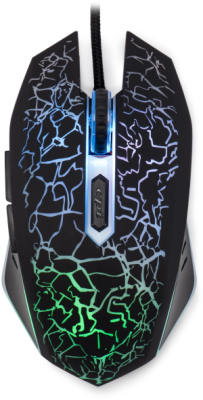 Мышь Оклик 896G черный оптическая 12800dpi USB для ноутбука 5but (1431690)