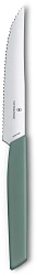 Нож кухонный Victorinox Swiss Modern (6.9006.12W43) стальной столовый для стейка лезв.120мм серрейт. заточка шалфеевый