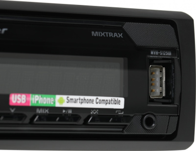 Автомагнитола Pioneer MVH-S125UI 1DIN 4x50Вт ПДУ RDS