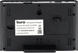 Погодная станция Buro BU-WSH114-COLOR черный