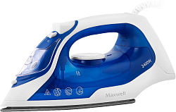 Утюг Maxwell MW-3007 2400Вт белый/синий