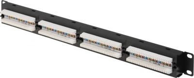 Патч-панель Lanmaster NM-PPU24C 19" 1U 24xRJ45 кат.5E UTP