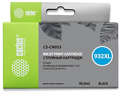 Картридж струйный Cactus CS-CN053 №932XL черный пигментный (40мл) для HP DJ 6600 с чипом