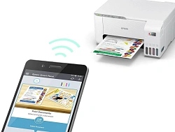 МФУ струйный Epson L3256 (C11CJ67411/421/504/524/516/519) A4 WiFi белый