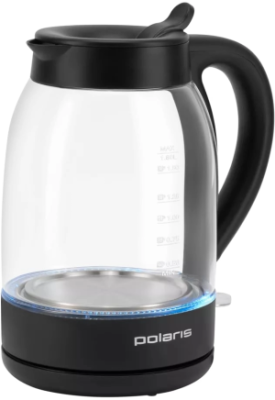Чайник электрический Polaris PWK 1797CGL 1.8л. 2200Вт черный корпус: пластик/стекло
