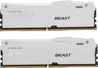 Память DDR5 2x16GB 6400MHz Kingston KF564C32BWEAK2-32 Fury Beast RGB RTL Gaming PC5-51200 CL32 DIMM 288-pin 1.4В kit dual rank с радиатором Ret