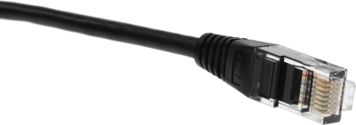Патч-корд Lanmaster TWT-45-45-0.3-BK UTP RJ-45 вил.-вилка RJ-45 кат.5E 0.3м черный ПВХ (уп.:1шт)