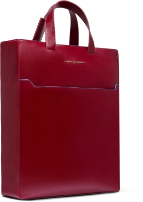 Деловая сумка женская Piquadro Blue Square BD6679B2/R с отделением для ноутбука красный натур.кожа
