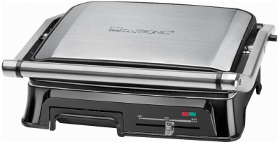 Электрогриль Clatronic KG 3571 2000Вт серебристый/черный