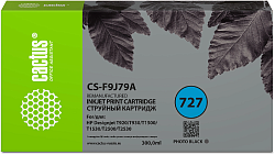 Картридж струйный Cactus CS-F9J79A 727 XXL фото черный (300мл) для HP DJ T920/T930/T1500/T1530/T2500/T2530 с чипом