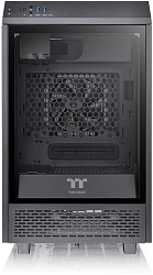 Корпус Thermaltake The Tower 100 черный без БП miniITX 1x120mm 3x140mm 2xUSB3.0 audio bott PSU