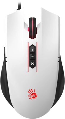 Мышь A4Tech Bloody ES7 белый оптическая 6000dpi USB 8but (RS7 PANDA WHITE)
