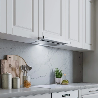 Вытяжка встраиваемая Lex HIDE 600 белый управление: кнопочное (1 мотор)