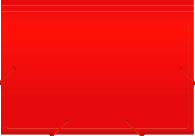 Портфель Бюрократ -BPR6RED 6 отдел. A4 пластик 0.7мм красный