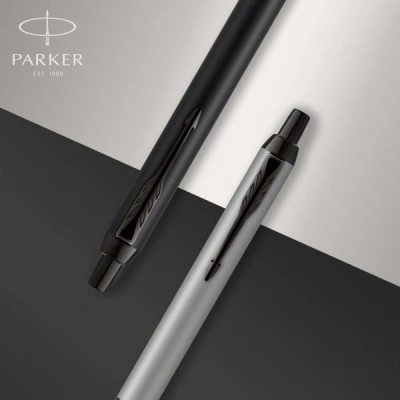Ручка шариков. Parker IM Achromatic K317 (2127618) Matt Black M син. черн. подар.кор.