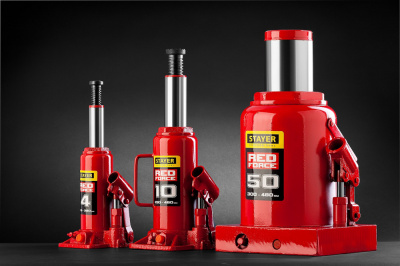 Домкрат Stayer Red Force 43160-4_z01 бутылочный гидравлический красный