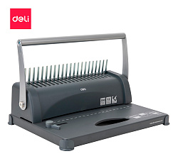 Переплетчик Deli Easy E3871 A4/перф.12л.сшив/макс.350л./пластик.пруж. (10-16мм)