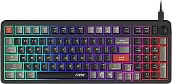 Клавиатура MSI GK110 черный/серый USB for gamer LED (S11-04RU258-HH9)