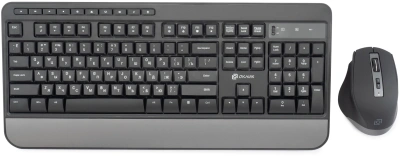 Клавиатура + мышь Оклик S290W клав:черный мышь:черный USB беспроводная Multimedia (351701)