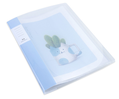 Папка с 30 прозр.вклад. Deli 72515 A4 полипропилен ассорти