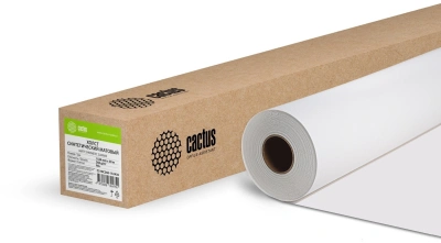 Холст Cactus CS-MC260-152430 A0+ 1524мм-30м/260г/м2/белый матовое синтетика для струйной печати втулка:50.8мм (2")