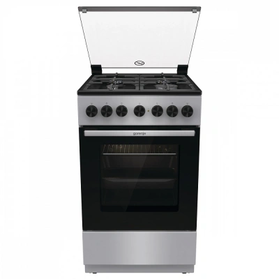 Плита Комбинированная Gorenje GK5B44SF серебристый (стеклянная крышка)