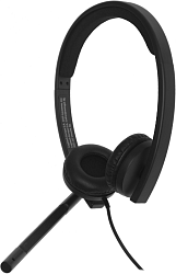 Наушники с микрофоном Logitech H570e черный 1.9м накладные USB оголовье (981-000575)