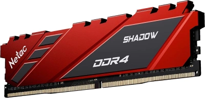 Память DDR4 8GB 2666MHz Netac NTSDD4P26SP-08R Shadow RTL Gaming PC4-21300 CL19 DIMM 288-pin 1.2В с радиатором Ret
