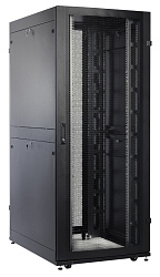 Шкаф серверный ЦМО (ШТК-СП-48.8.12-44АА-9005) напольный 48U 800x1130мм пер.дв.перфор. задн.дв.перфор. 2 бок.пан. 1350кг черный 890мм 170кг 180град. 2215мм