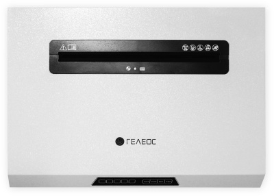 Шредер Heleos УО65-4 серый (секр.P-4) фрагменты 30лист. 65лтр. скрепки скобы пл.карты CD