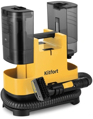 Пылесос моющий Kitfort КТ-5162 400Вт желтый/черный
