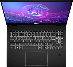 Ноутбук MSI Summit Pro 16 AI A2HVETG-084RU Core Ultra 9 285H 32Gb SSD1Tb NVIDIA GeForce RTX4050 6Gb 16" IPS Touch QHD+ (2560x1600) Windows 11 Pro black WiFi BT Cam (9S7-159631-084)