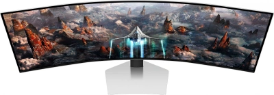Монитор Samsung 49" Odyssey OLED G9 S49CG930SI серебристый OLED LED 32:9 HDMI M/M матовая HAS 250cd 178гр/178гр 5120x1440 240Hz FreeSync Premium Pro DP 2K USB 12.6кг