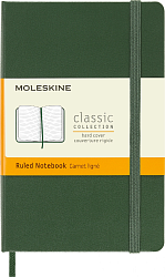 Блокнот Moleskine CLASSIC MM710K15 Pocket 90x140мм 192стр. линейка твердая обложка зеленый