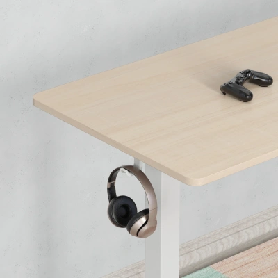 Стол для компьютера Cactus CS-EDXL-WWD угловой с электроприводом столешница МДФ белый дуб каркас белый 160x140x72см (CS-EDXL-WWD)