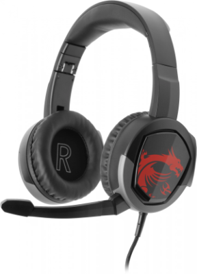 Наушники с микрофоном MSI Immerse GH30 черный 1.5м накладные оголовье (S37-2101010-SV1)