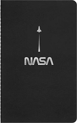 Блокнот Moleskine CAHIER NASA-INSPIRED SKCAHLP7063S2 Large 130х210мм 120стр. нелинованный мягкая обложка серебристый/черный Moon (2шт)