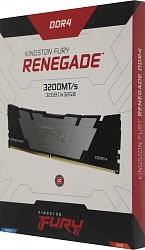 Память DDR4 32GB 3200MHz Kingston KF432C16RB2/32 Fury Renegade Black RTL Gaming PC4-25600 CL16 DIMM 288-pin 1.35В dual rank с радиатором Ret