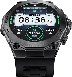 Смарт-часы Black Shark BS-S1 Pro Black 1.43" AMOLED корп.черный рем.черный разм.брасл.:150-215мм (6974521492191)