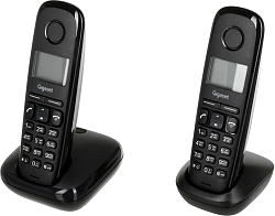 Р/Телефон Dect Gigaset A170 DUO черный (труб. в компл.:2шт) АОН