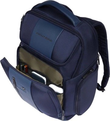 Рюкзак мужской Piquadro Brief2 CA5477BR2/BLU синий ткань/натур.кожа