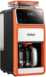 Кофеварка капельная Kitfort КТ-7622 1050Вт оранжевый/черный