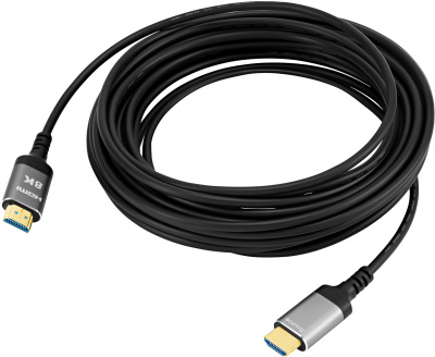 Кабель аудио-видео Digma HDMI 2.1 AOC HDMI (m)/HDMI (m) 30м. позолоч.конт. черный (HDMI-AOC2.1-30)