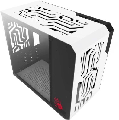 Корпус Bloody BD-CC110 белый без БП mATX 5x120mm 2xUSB3.0 audio